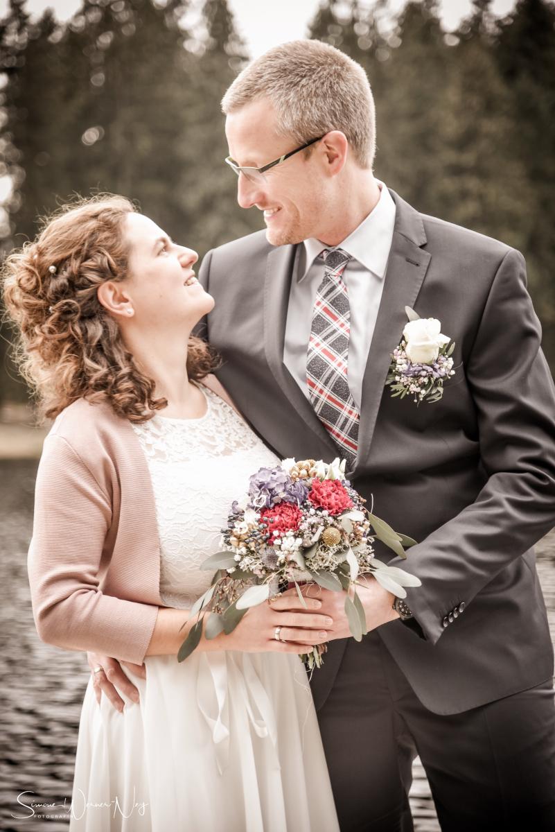 Winter Hochzeit am Fichtelsee