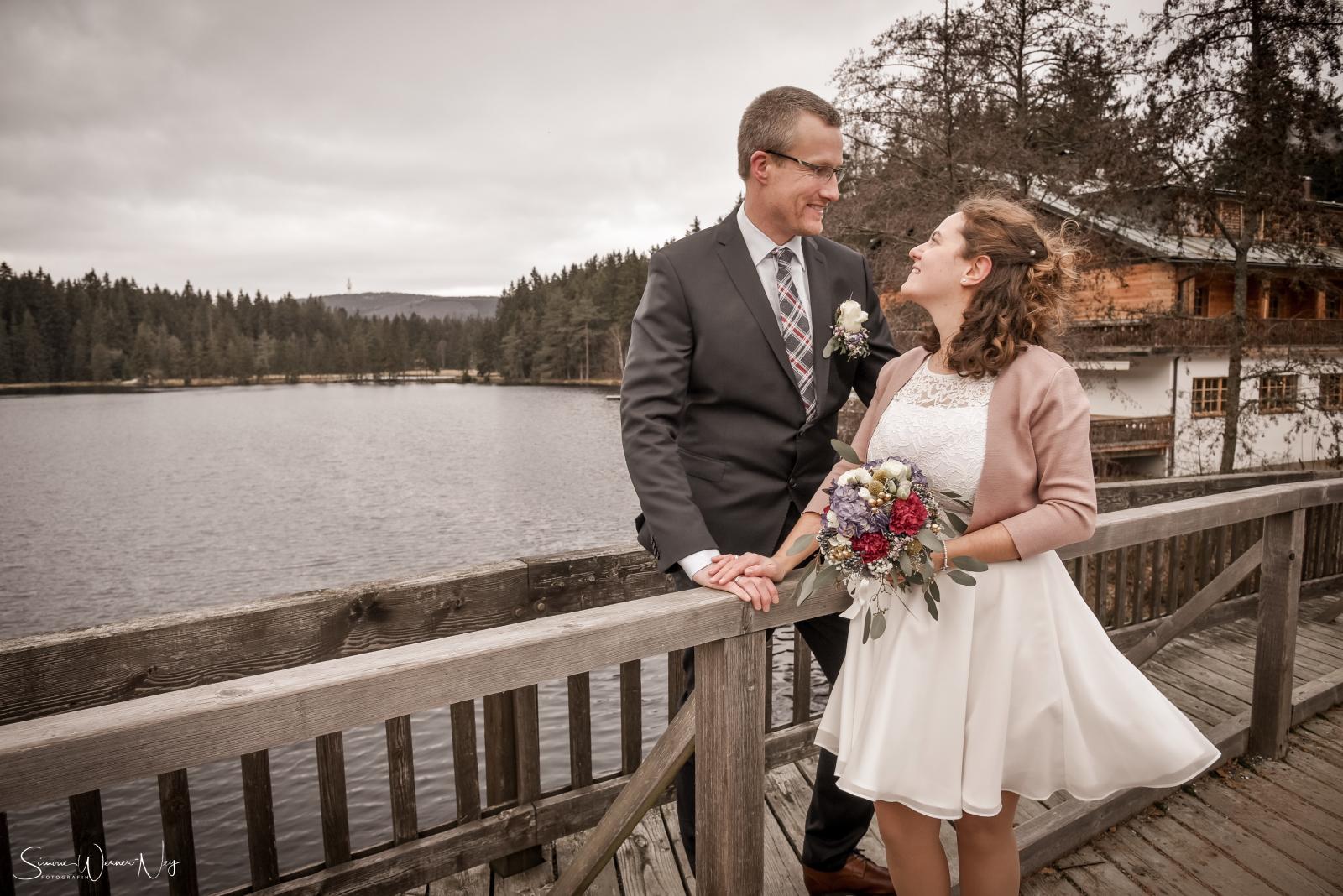Winter Hochzeit am Fichtelsee