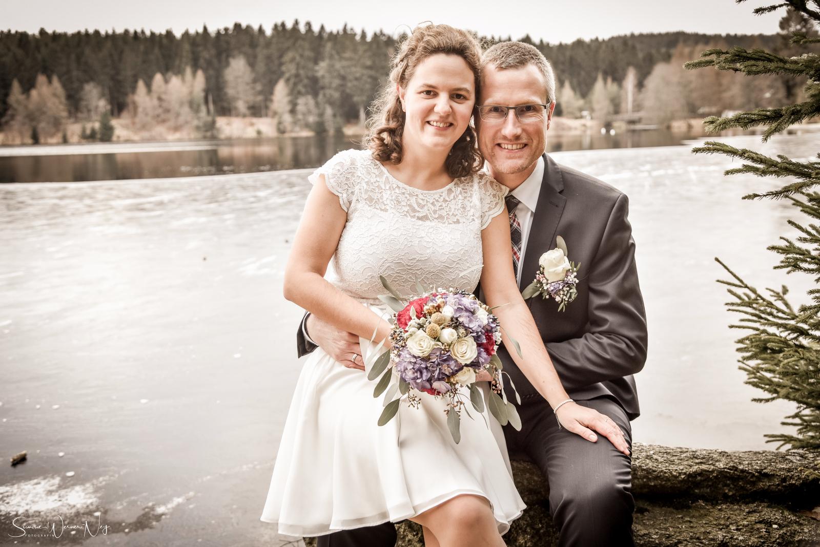 Winter Hochzeit am Fichtelsee
