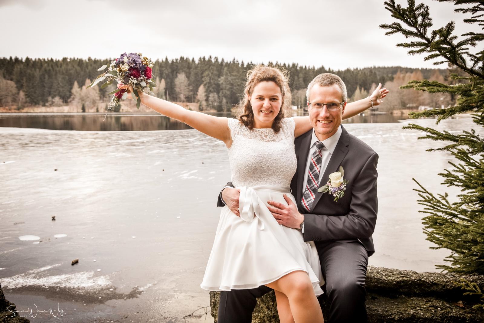 Winter Hochzeit am Fichtelsee